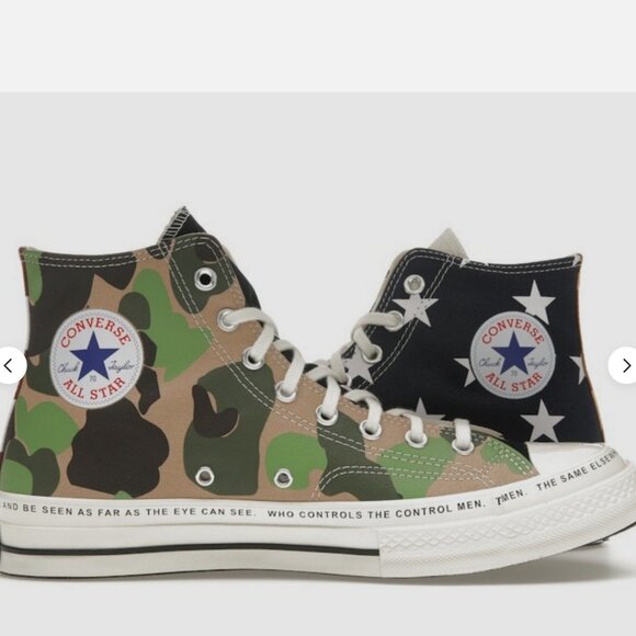 NEW Converse Brain Dead x Chuck 70 High Mismatched Prints A12219C 5.5 Men 7.5 W - Picture 5 of 6